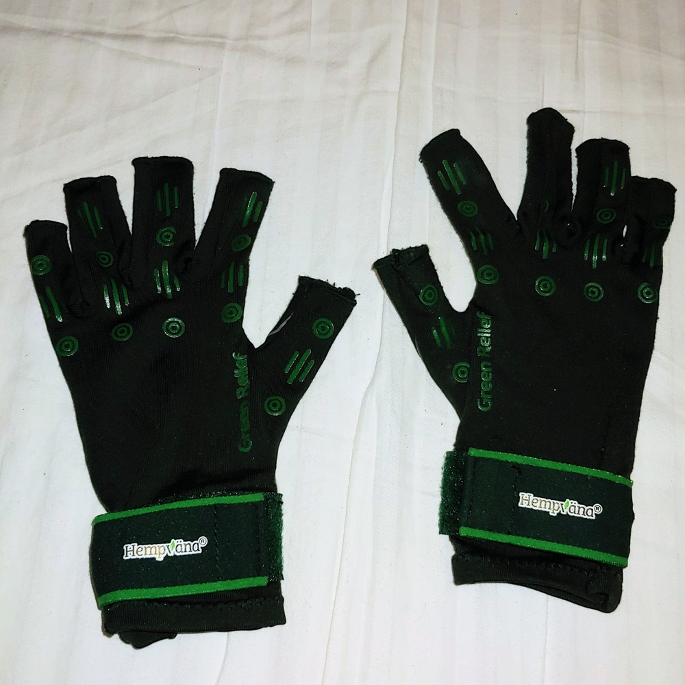 Hempvana Adjustable Fingerless Gloves Size S/M